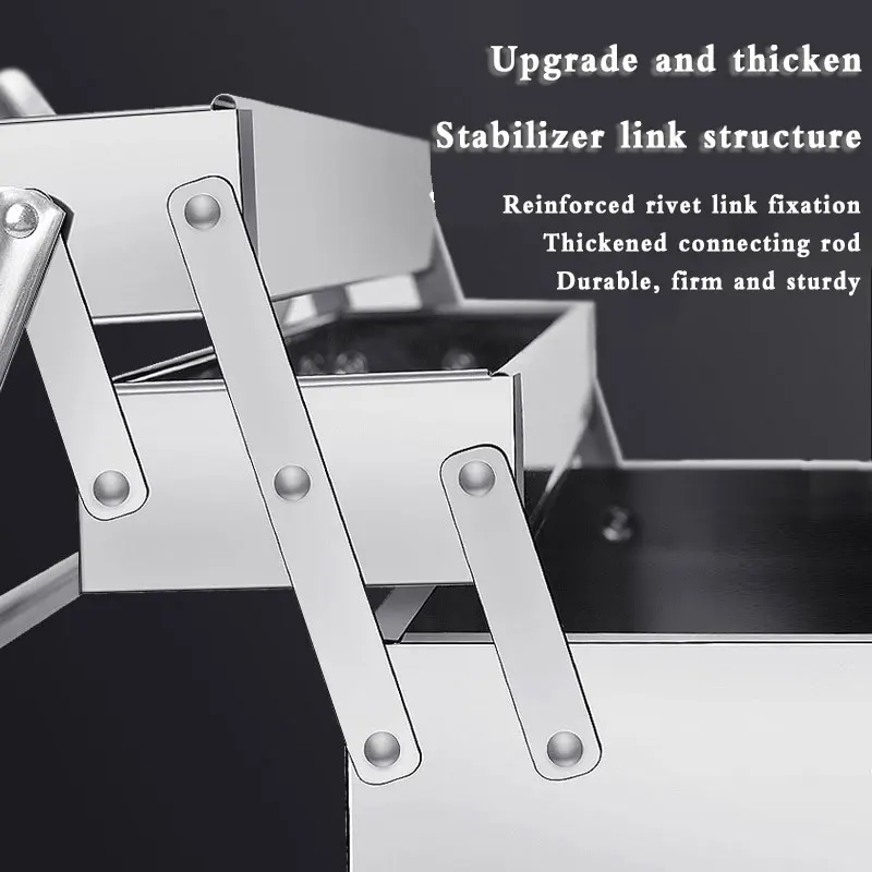 Caja herramientas acero inoxidable profesional – doble asa lateral taller - imagen 5