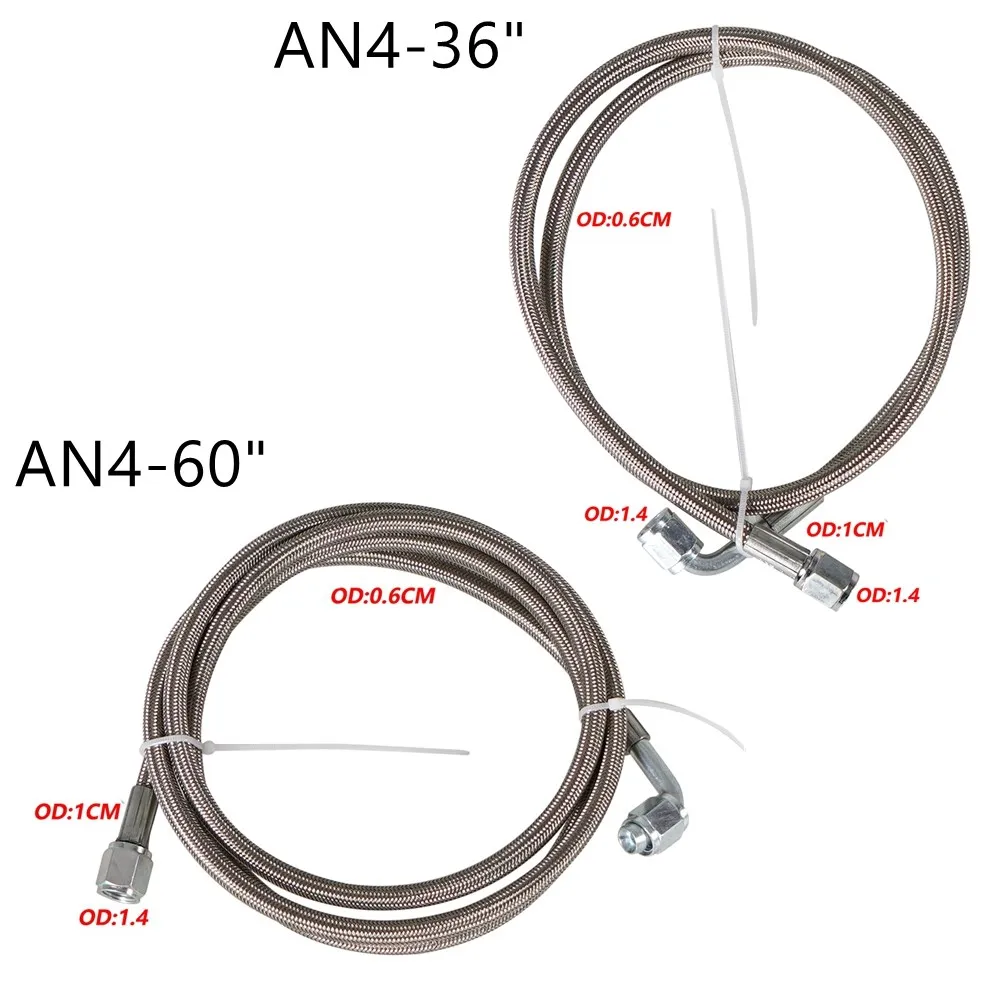 Kit línea alimentación aceite turbo PTFE trenzado – Universal - imagen 3
