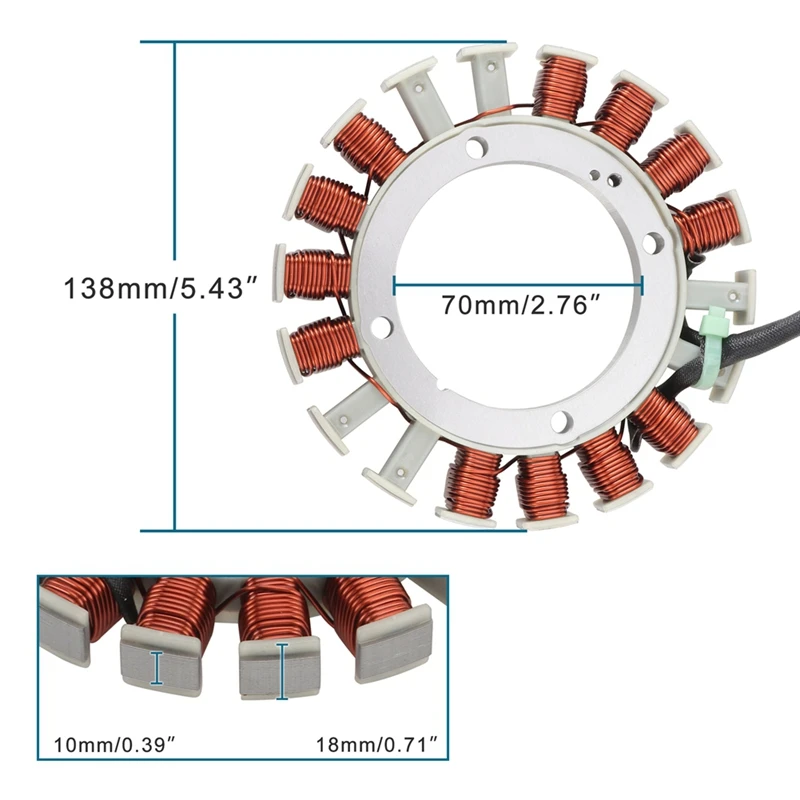 Bobina de estator para Kawasaki FH381V FH430V FH451V Cub Cadet 1525 1527 1529 ENFORCER 44 59031-7009 59031-7001 59031-7014 - imagen 3