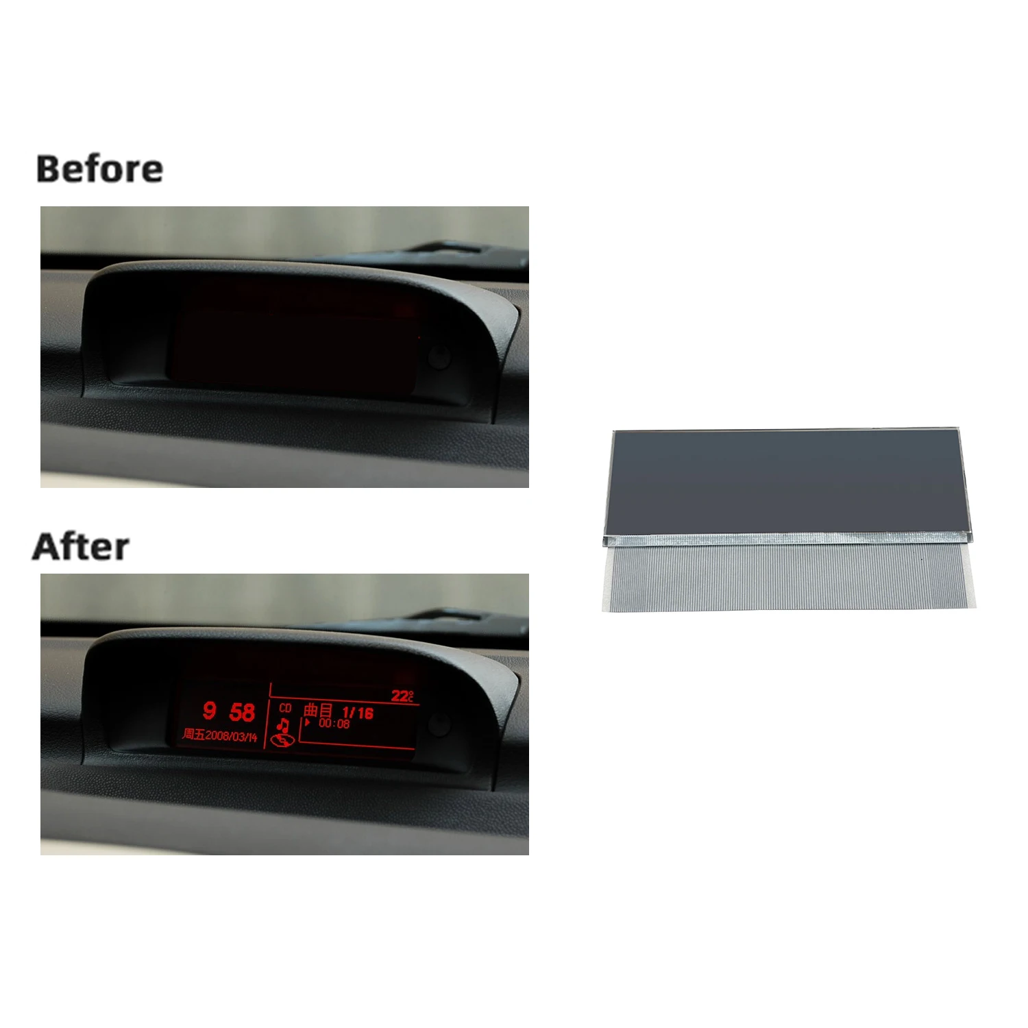 Pantalla LCD Navegador Central para Peugeot 206, Citroen C5 Xsara Picasso - imagen 3