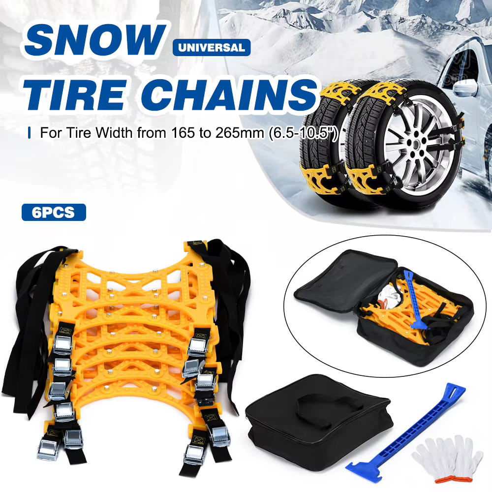 Cadenas de nieve ajustables de TPU antideslizantes para coche - imagen 2