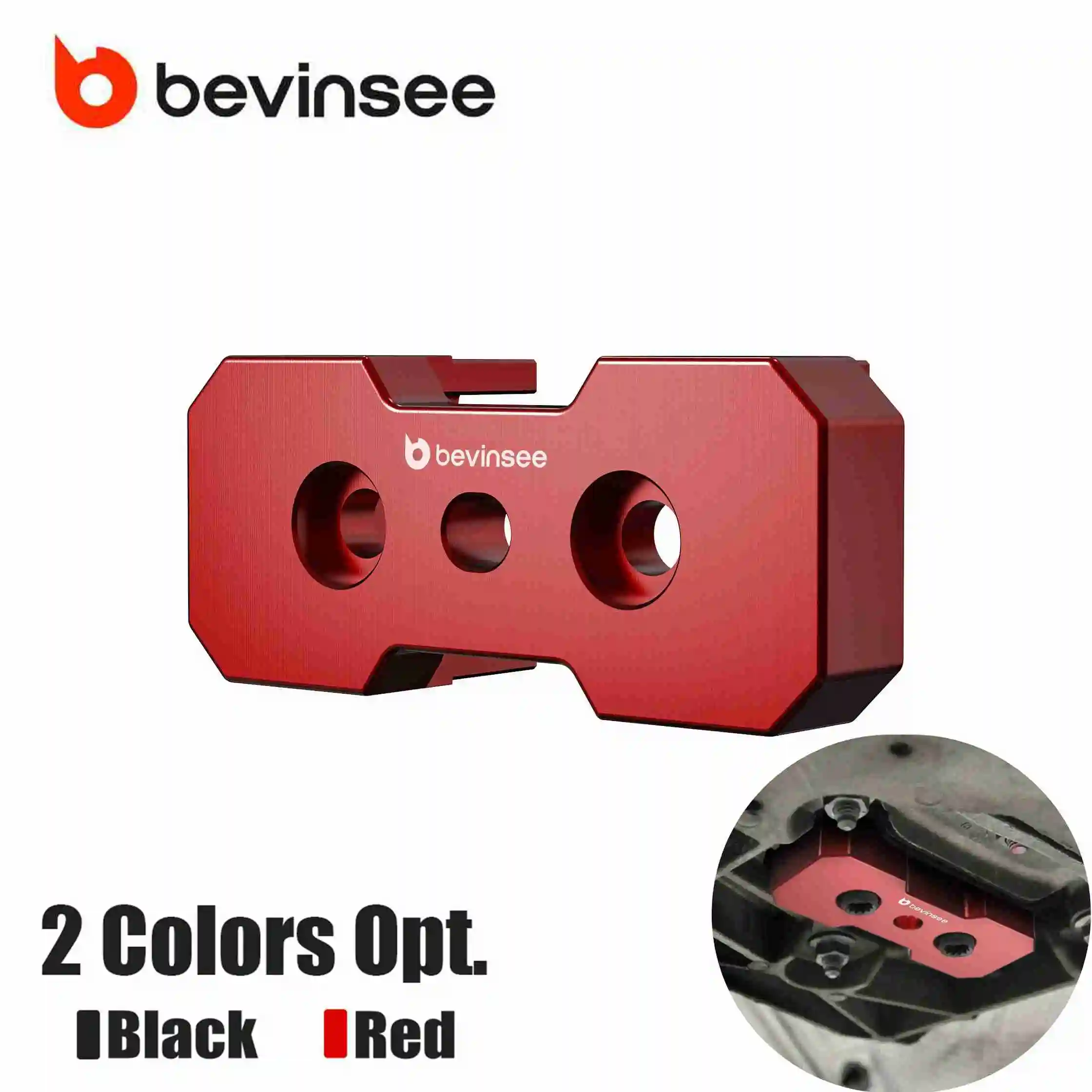 BEVINSEE Inserto de soporte de transmisión para Audi A4, A5 y Q5 B8/B8.5