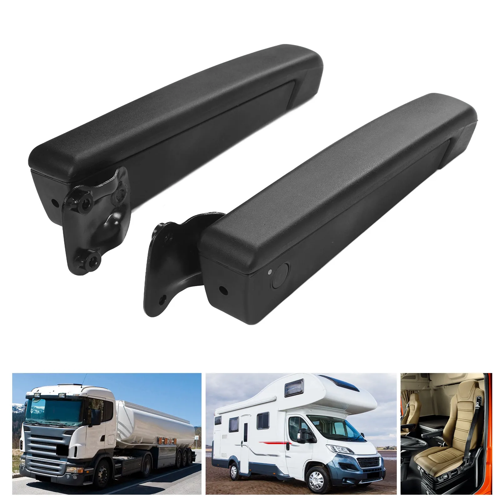 Reposabrazos ajustable acolchado PU Universal asientos coche - imagen 3