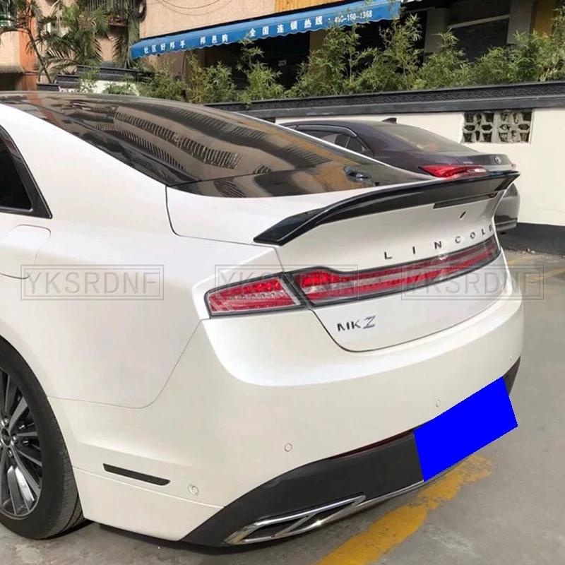 Para Lincoln MKZ 2014 a 2019, alerón trasero de coche ABS de alta calidad, accesorios de coche negro brillante, Kit de carrocería - imagen 5