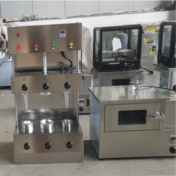Máquina automática conos pizza cuatro cabezales con vitrina - imagen 5