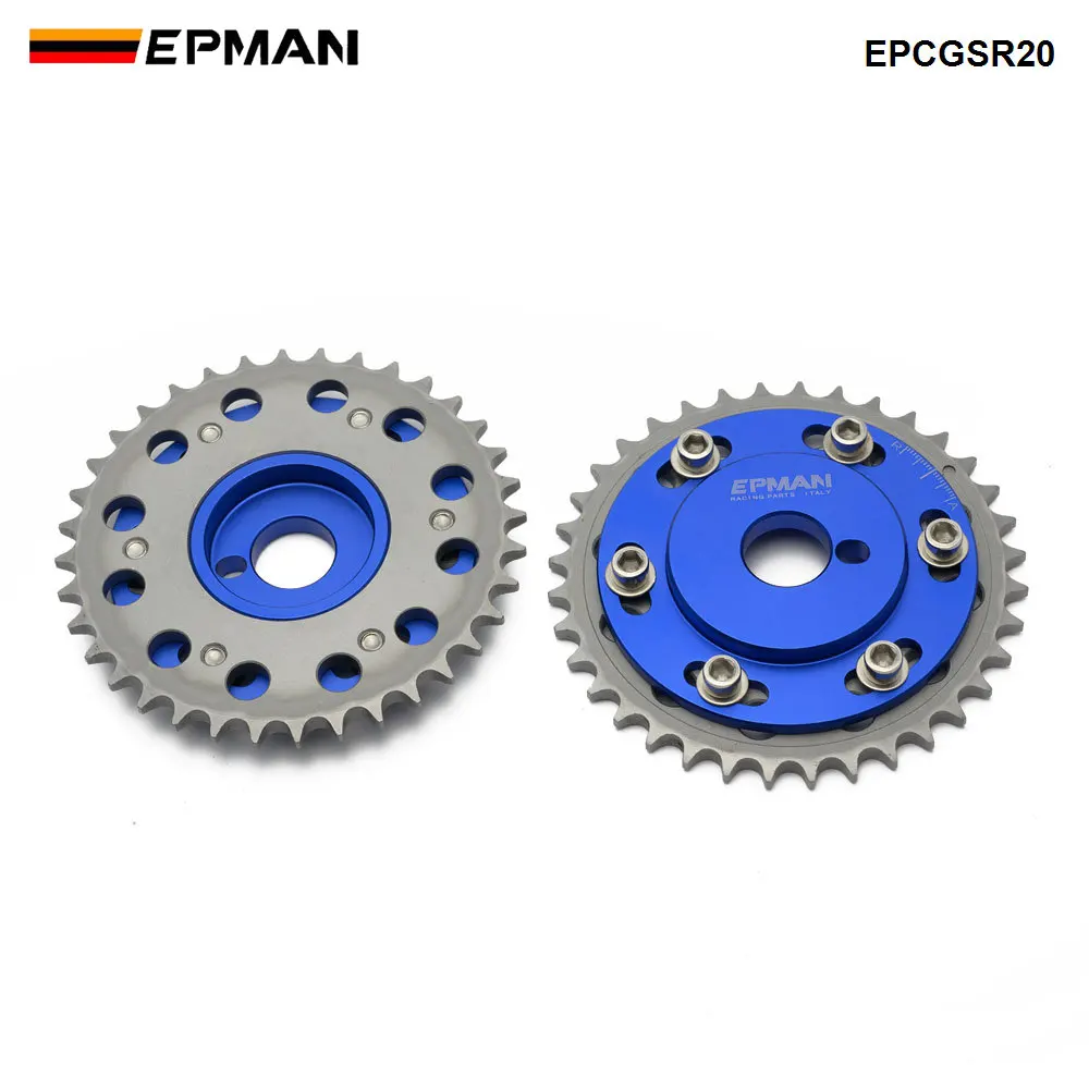 EPMAN 2 uds engranajes de leva ajustables Kit de polea de engranaje de sincronización para motor Nissian S13 SR20DE/T entrada y escape EPCGSR20 - imagen 4