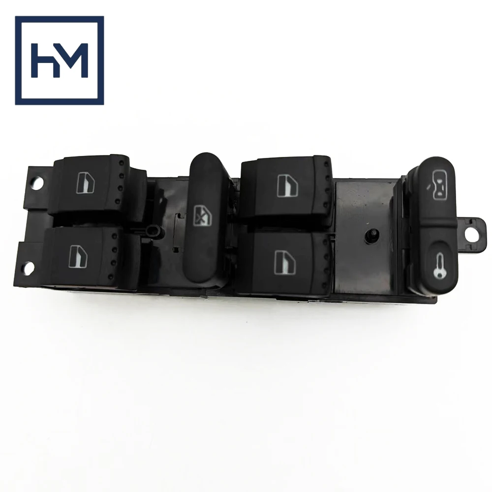 Interruptor maestro de ventanilla eléctrica con volante a la izquierda con iluminación verde 1J4959857C para Skoda Fabia VW Polo Golf Passat Seat Leon - imagen 5