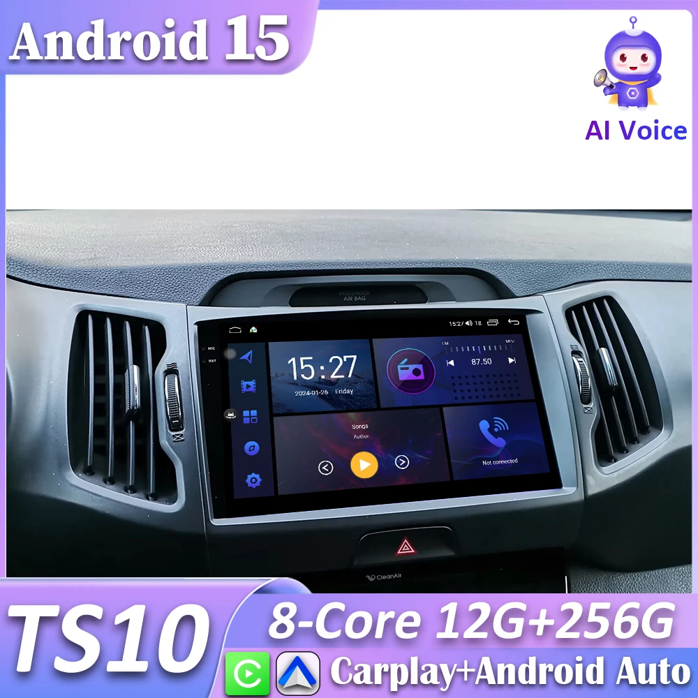 Reproductor multimedia Android Auto GPS para Kia Sportage 2010-2016