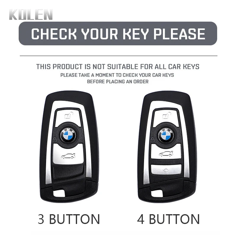 Funda de cuero para llave remota de coche, Protector para BMW F10, F20, F30, F15, F16, F07, F01, F02, F25, F31, serie 1, 3, 5, 7, X1, X3, X4, X5, X6 - imagen 3