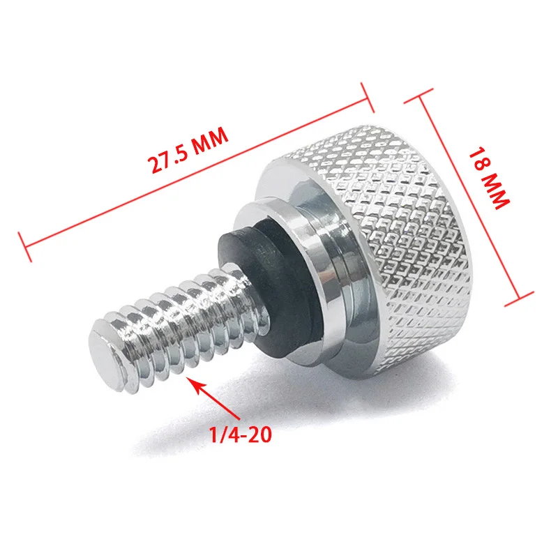 Tornillo cromado para asiento Harley Sportster, Touring y Softail - imagen 3