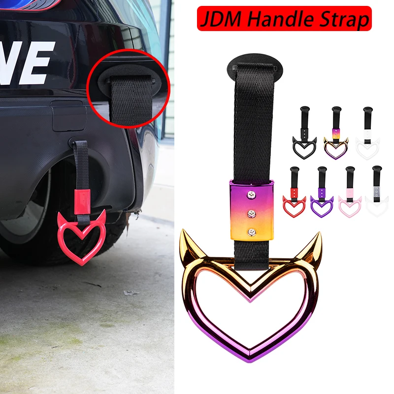 Tsurikawa anillo corazón con correa para mano estilo deriva tuning