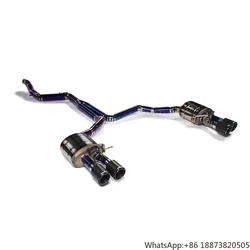 Tubos escape silenciador competición OEM Audi A6 A7 C7 C8 2,0 titanio