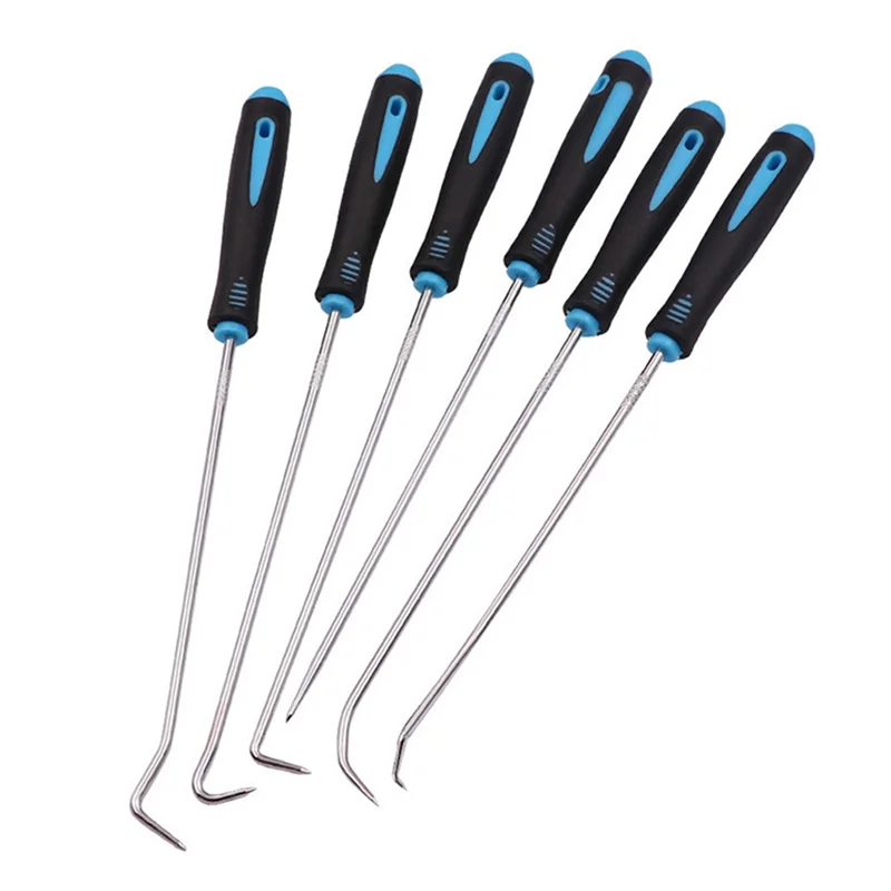 Juego de destornilladores de sello de aceite para vehículo, AEF3-6Pcs, junta tórica, extractor, ganchos de selección