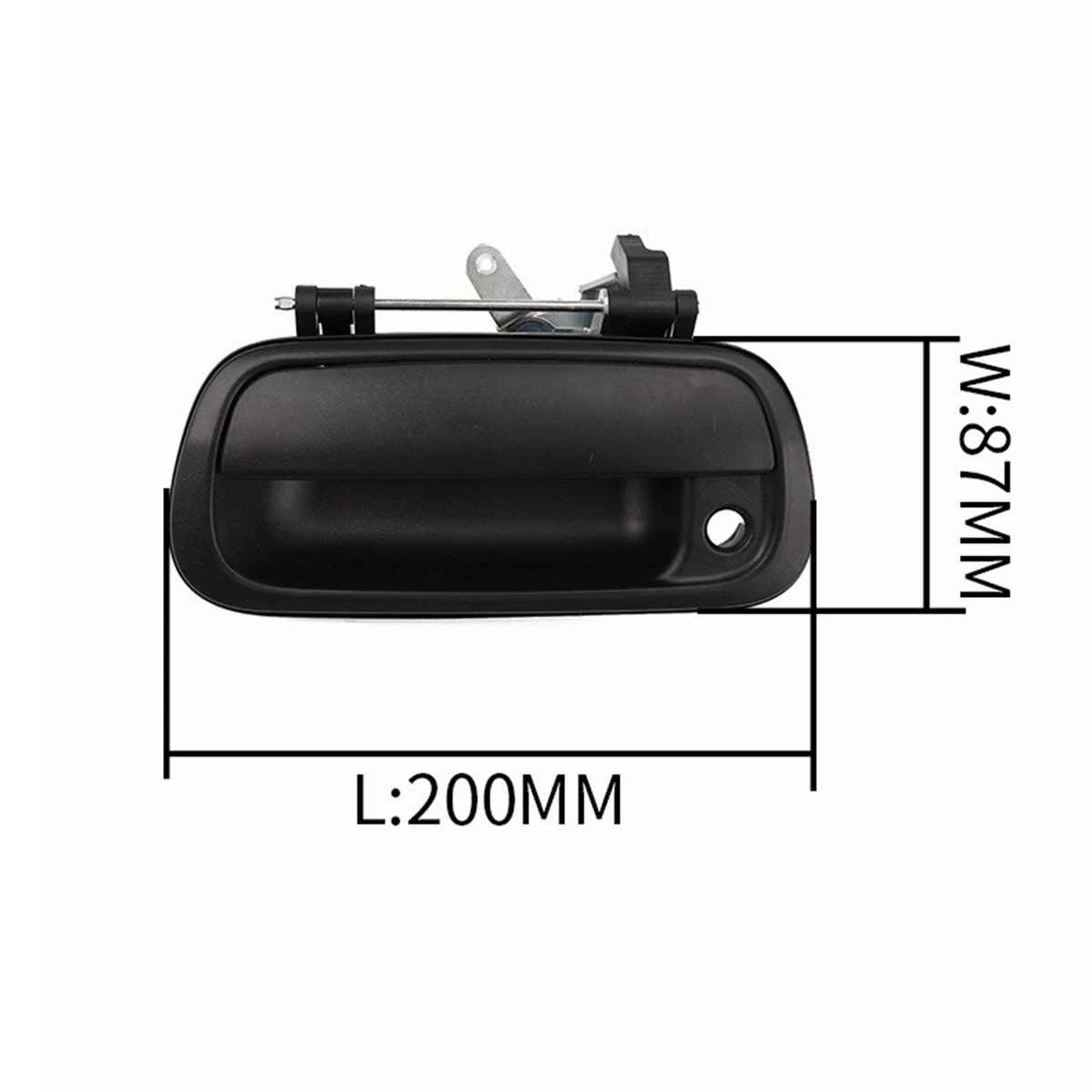Tirador puerta trasera Toyota Tundra 00-06 negro texturizado 69090-0C010 - imagen 2