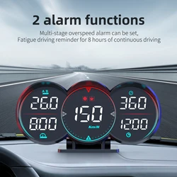 HUD G17 Head-Up Display velocímetro GPS y brújula universal
