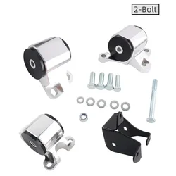Soportes de Motor Plateados - Honda Civic EK 1996-2000 B16 B18 Serie