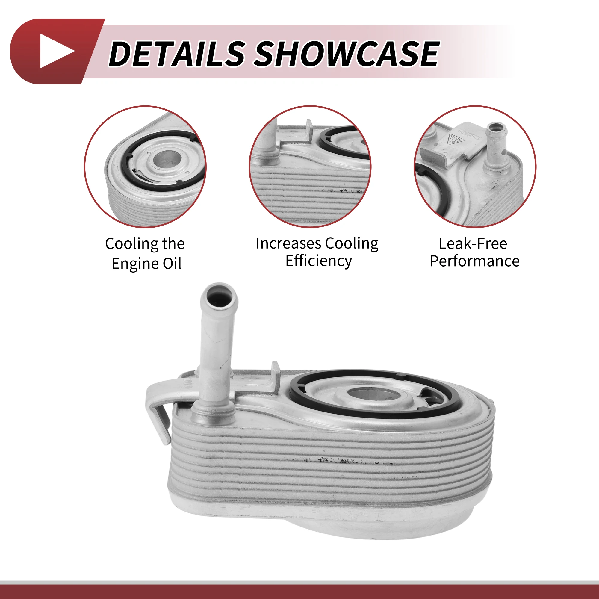 UXCELL Enfriador de aceite de motor para Hyundai Elantra 2021-2023 No.2641003HA0/26410-03HA0 1 pieza - imagen 4