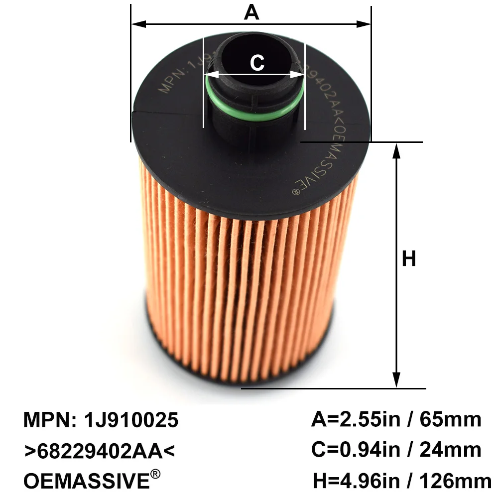 Filtro de aceite 68229402 AA Chrysler Ram 1500 Jeep Grand Cherokee 3.0 V6 - imagen 3