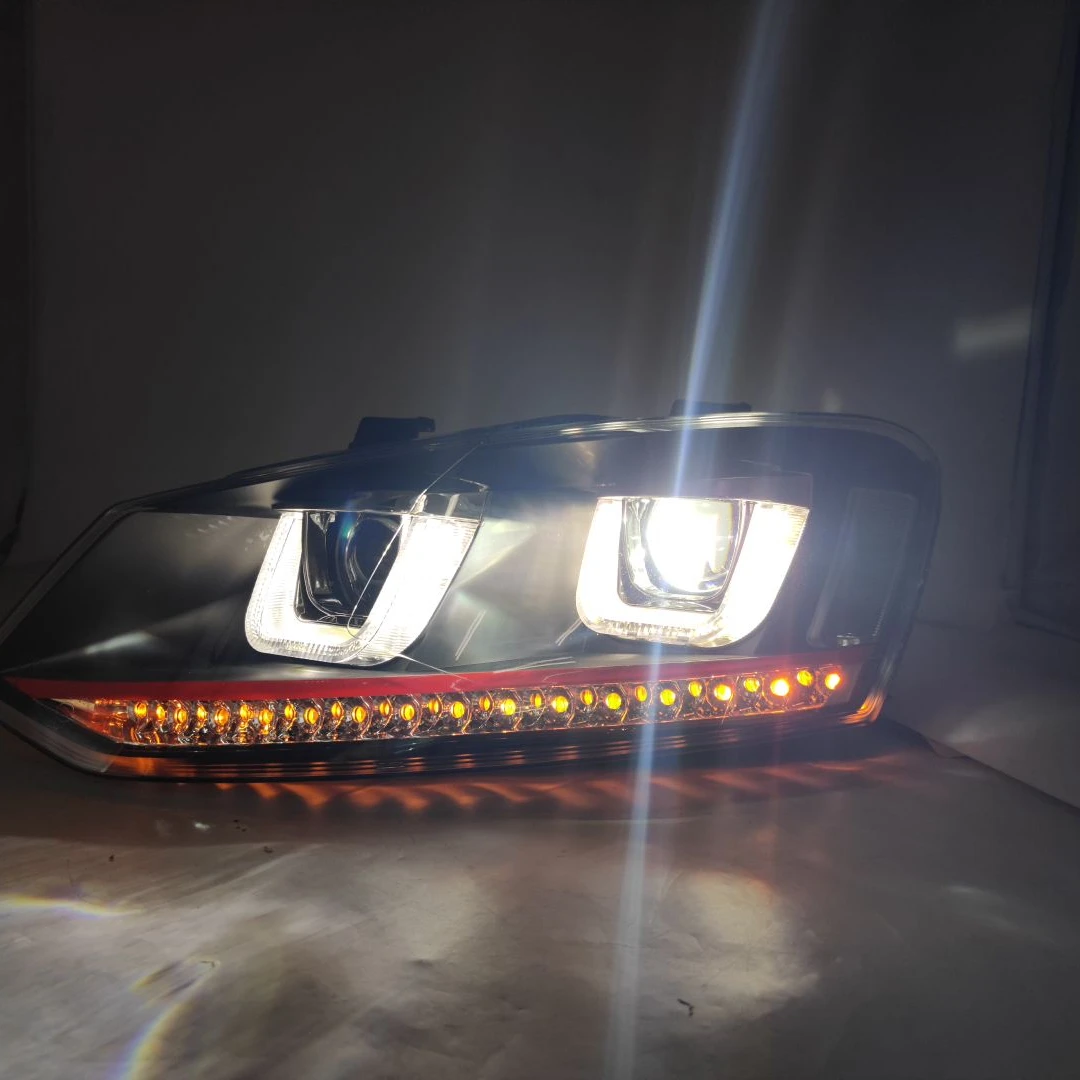 Faros LED estilo U Red Line VW Polo Mk5 Vento Cross Polo 2010-2014 - imagen 2
