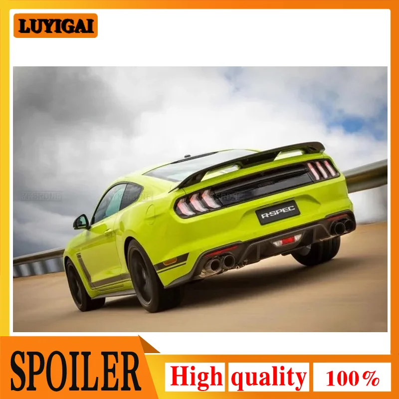 Alerón trasero GT500 para Ford Mustang 2015-2023 negro brillante