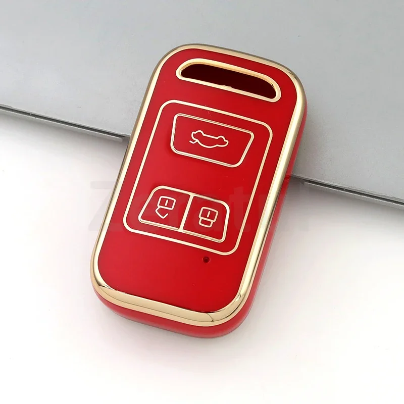 Funda llave TPU borde dorado Chery Tiggo Arrizo 2019-2020 - imagen 4