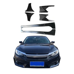 Para Honda Civic 2016-2017 esquina delantera esquina trasera dos estilos falda lateral Material ABS modificar directo de fábrica kit de carrocería de coche
