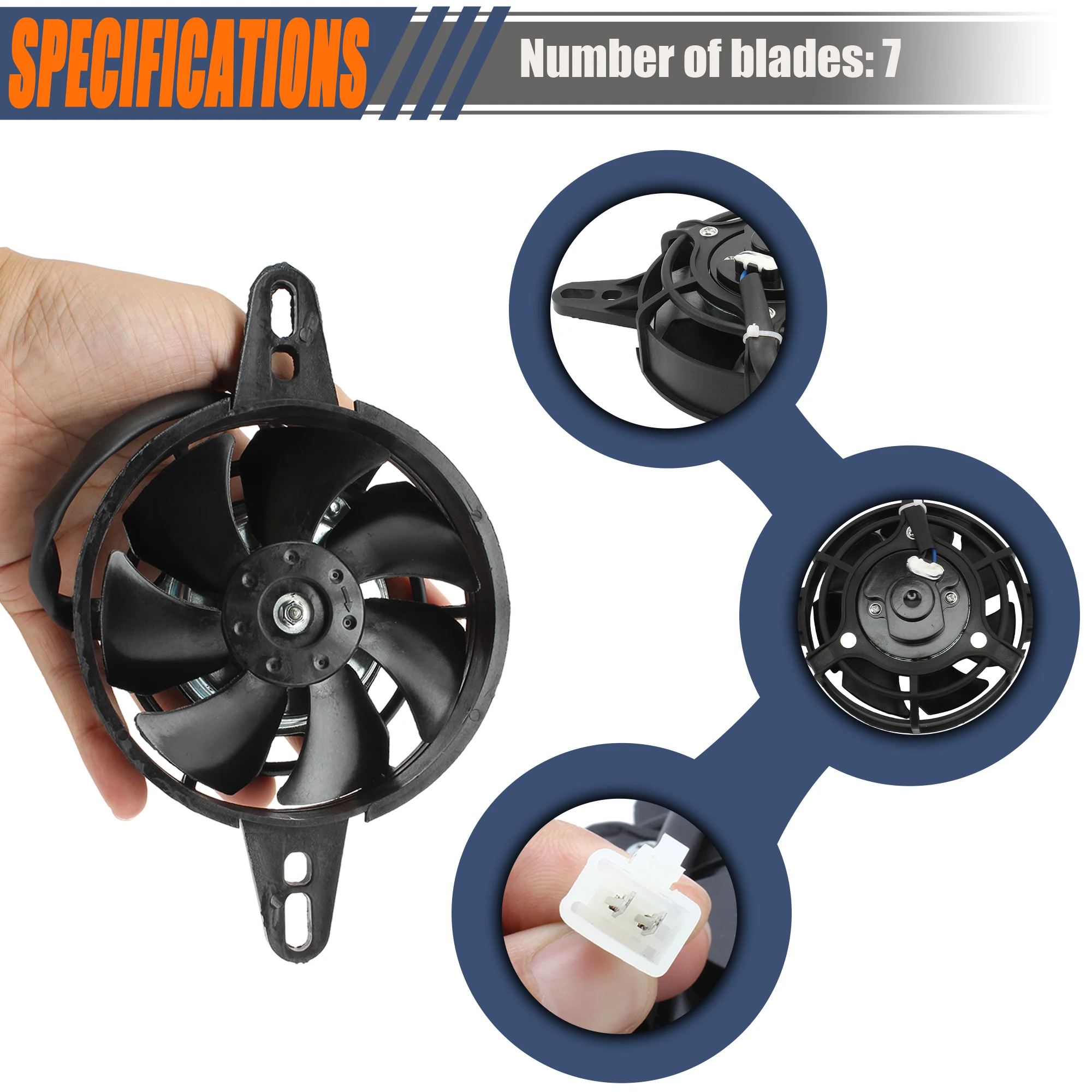 Ventilador de refrigeración motor para KTM, Honda y Kawasaki Motocross - imagen 2