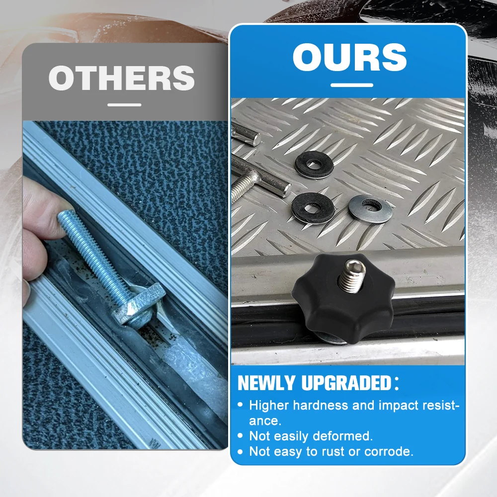 Juego de tornillos para tablero multiflex, riel de bloqueo de 50mm/70mm, accesorios de montaje, tornillos de fijación con pernos en T para VW T5/t6 MULTIVAN, 4 Uds. - imagen 4