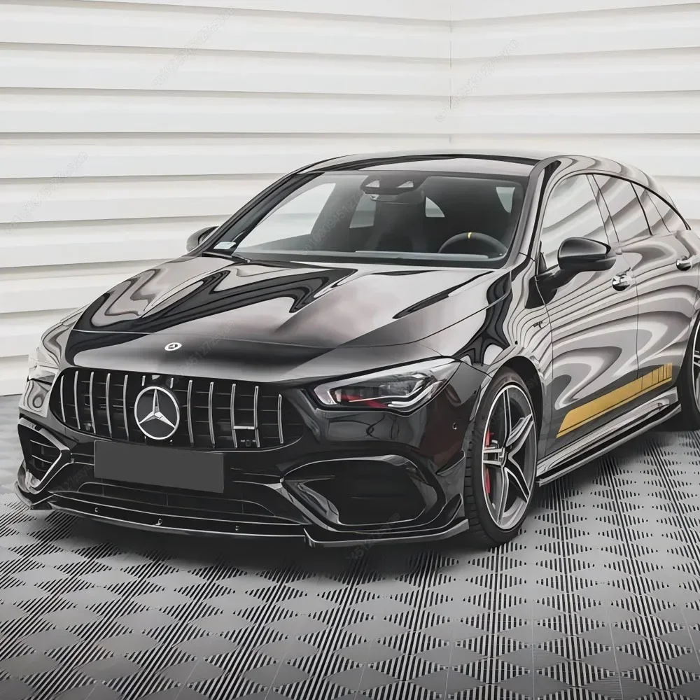 Difusor divisor de alerón de parachoques delantero estilo Maxton para Mercedes Benz Clase CLA C118 CLA45 AMG 2019-2024 + sintonización de kits de carrocería - imagen 3