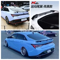 Alerón trasero carbono para Hyundai Elantra CN7 2020-2023 maletero