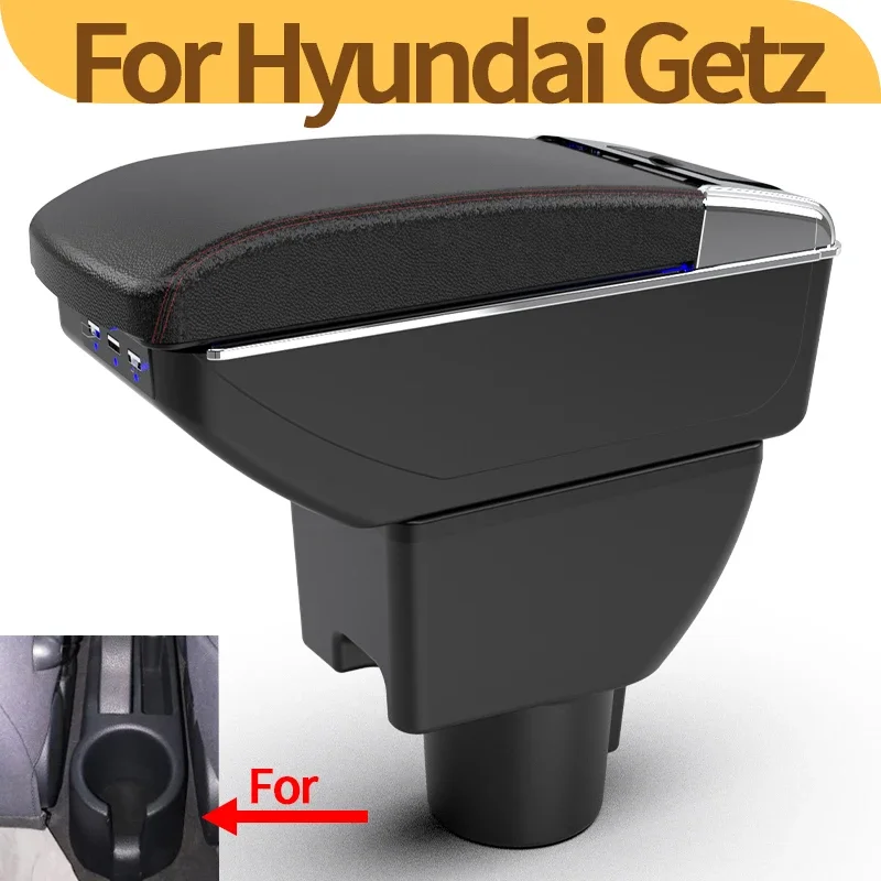 Reposabrazos central Hyundai Getz con consola y almacenamiento