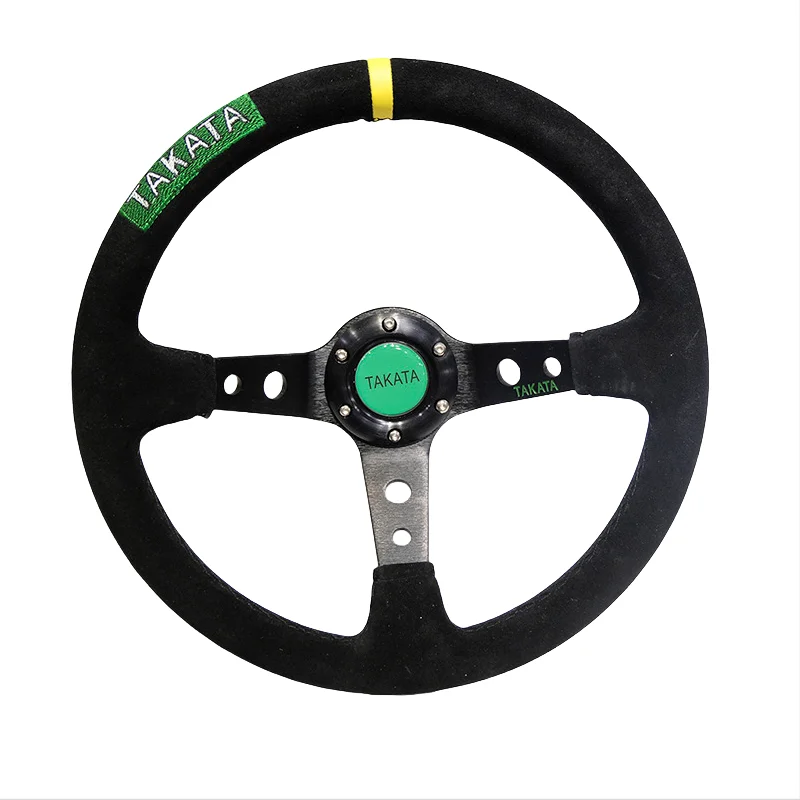 Volante deportivo Takata de gamuza universal – drift y competición - imagen 2