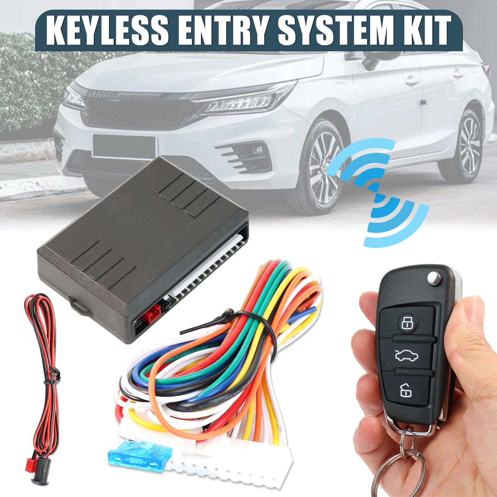 Kit universal de cierre centralizado PKE con mando sin llave