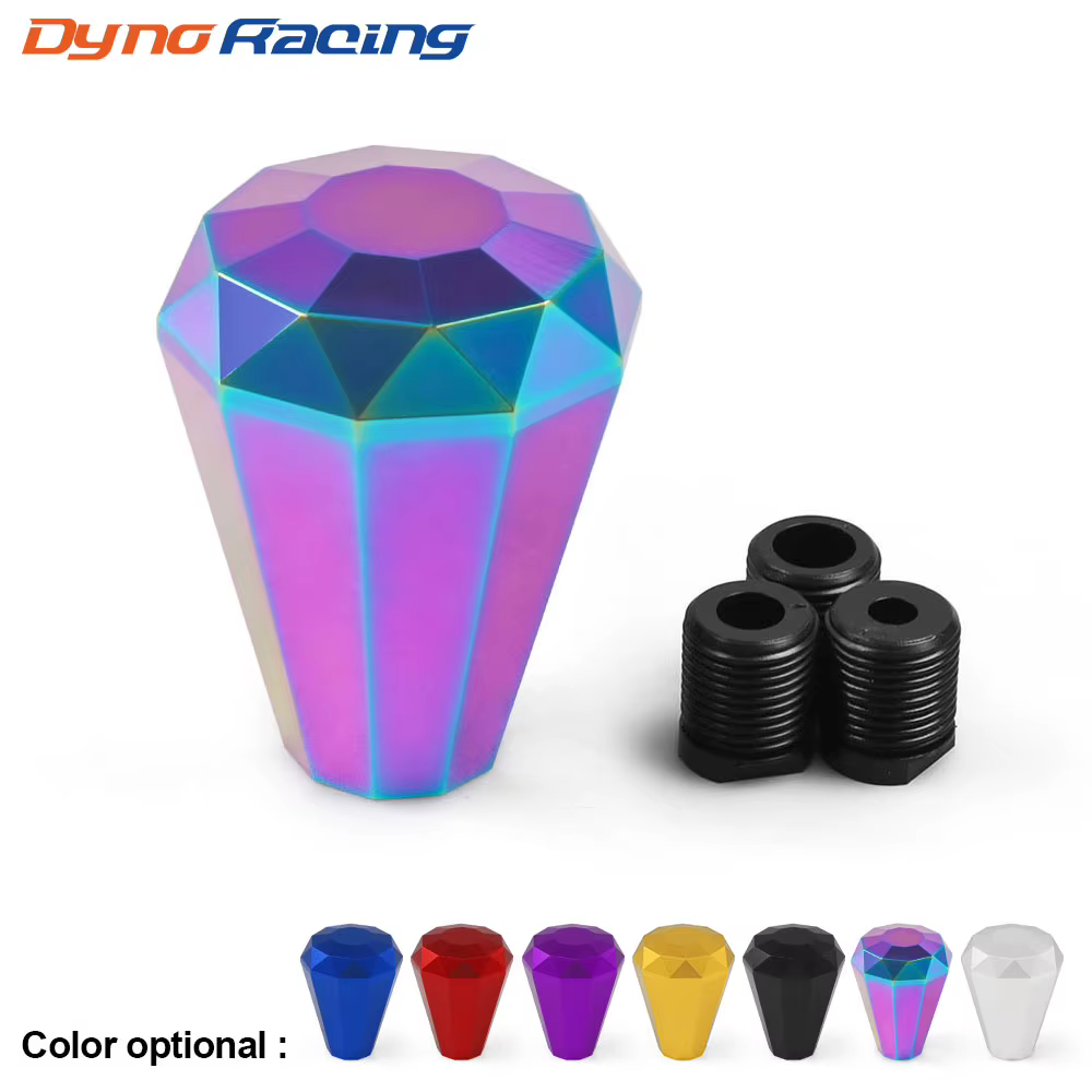 Pomo de cambio de aluminio tipo diamante universal