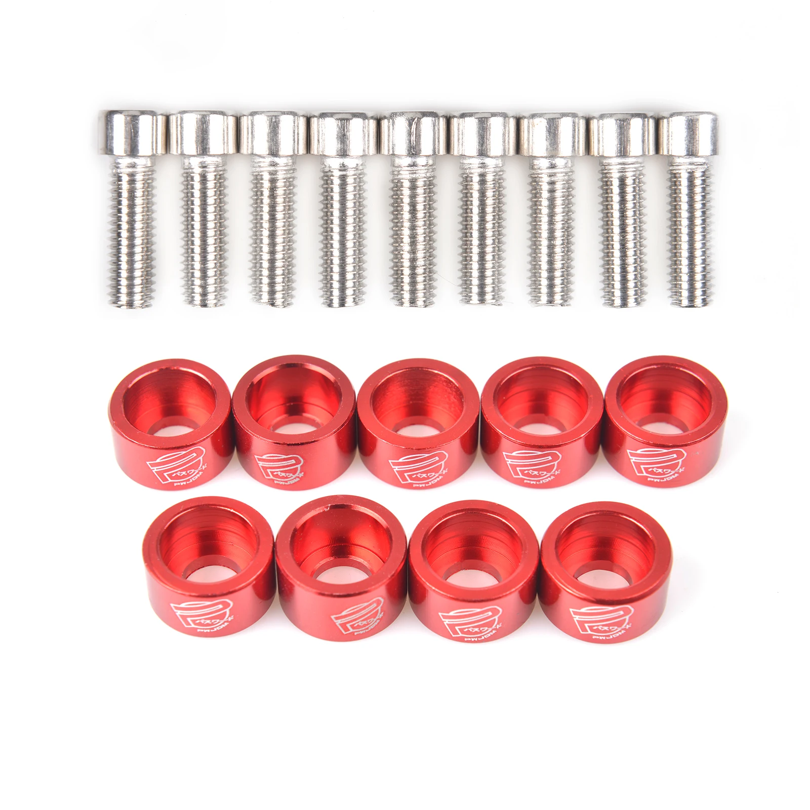 Arandelas pernos guardabarros aluminio JDM Honda entrada aire