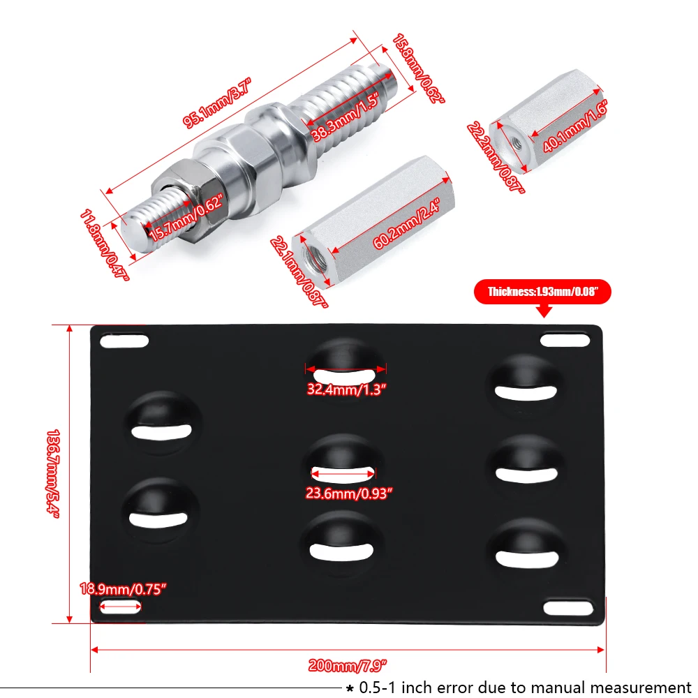 Soporte delantero de matrícula para gancho de remolque - imagen 5