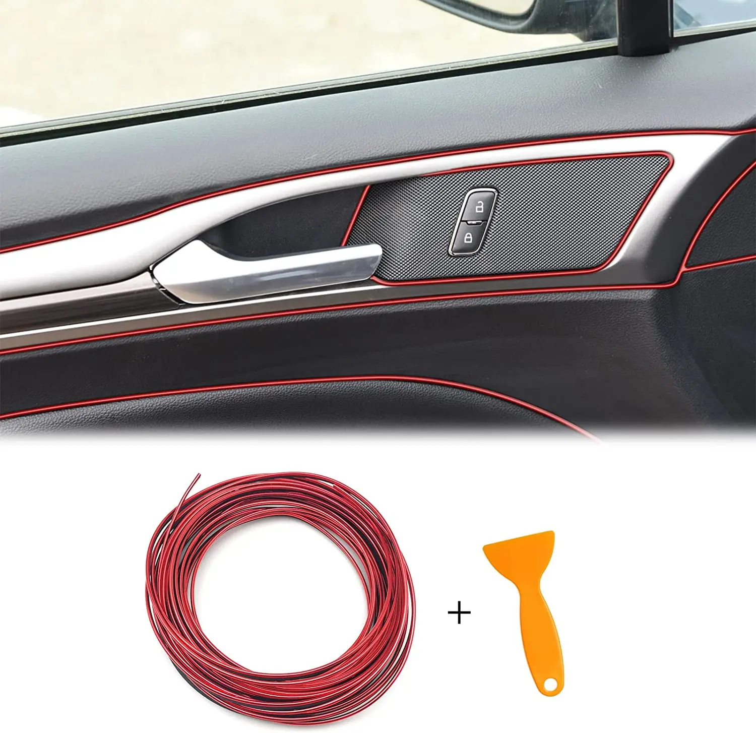 Tira embellecedora flexible para salpicadero y puertas del coche - imagen 3