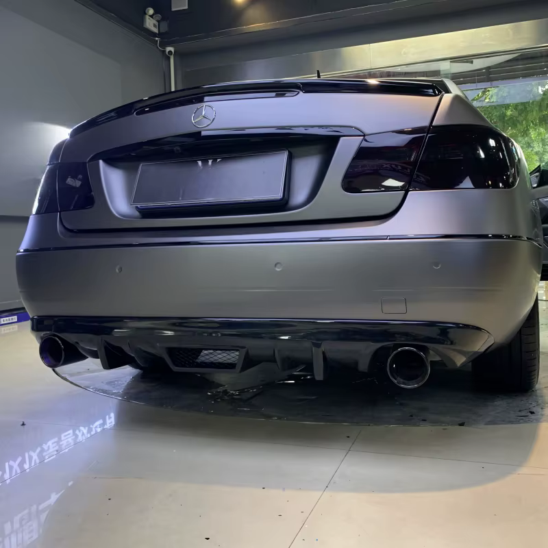 Difusor de parachoques trasero de fibra de carbono para mercedes-benz Coupe W207 C207 A207 E200 2009-2013 parachoques deportivo - imagen 4