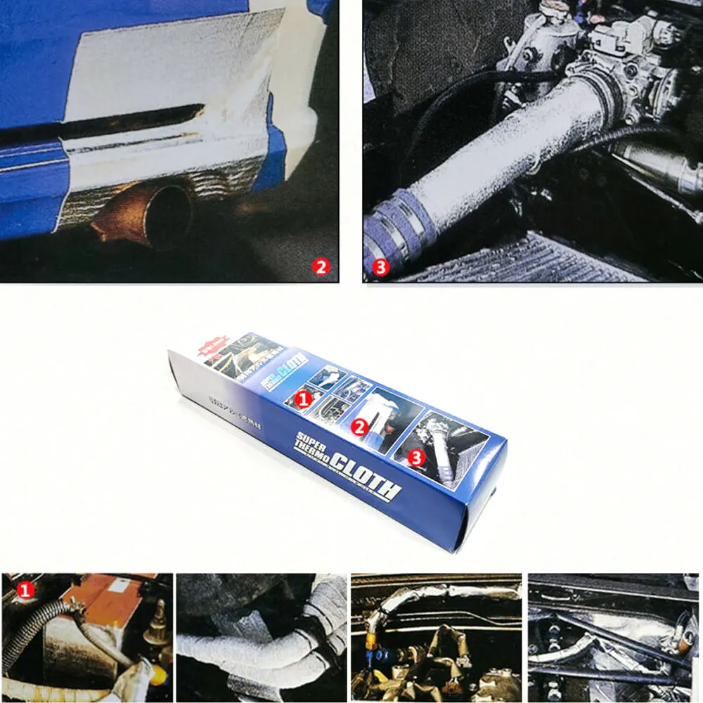 Barrera térmica adhesiva para escape con fibra de vidrio aluminizada - imagen 4