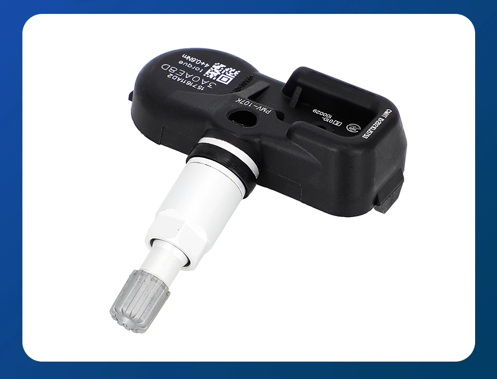 Sensor TPMS instalado en rueda