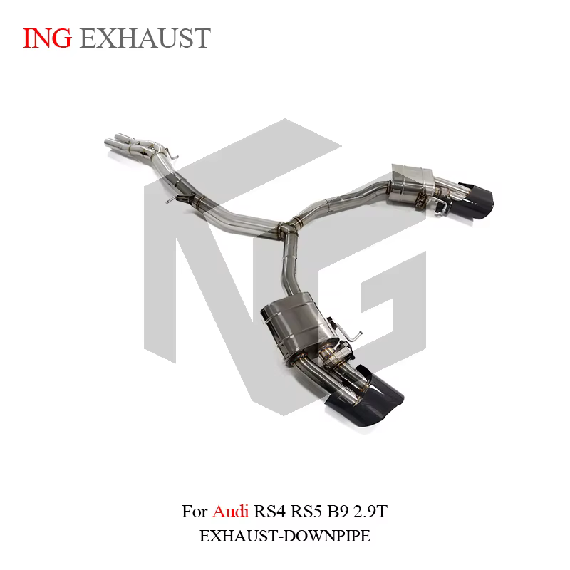 InG Catback de escape de acero inoxidable para Audi RS4 RS5 2.9T silenciador de válvula de coche