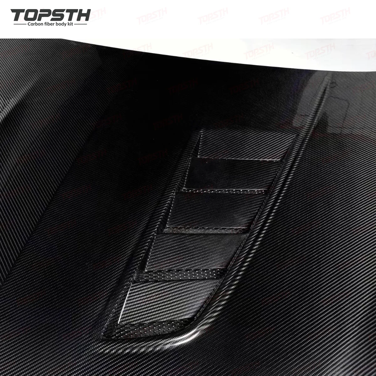 Capó fibra de carbono estilo V seco ligero para BMW M5 G30 - imagen 4