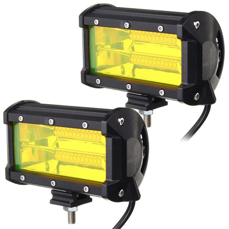 Barra LED de trabajo amarilla para vehículos todoterreno - imagen 5