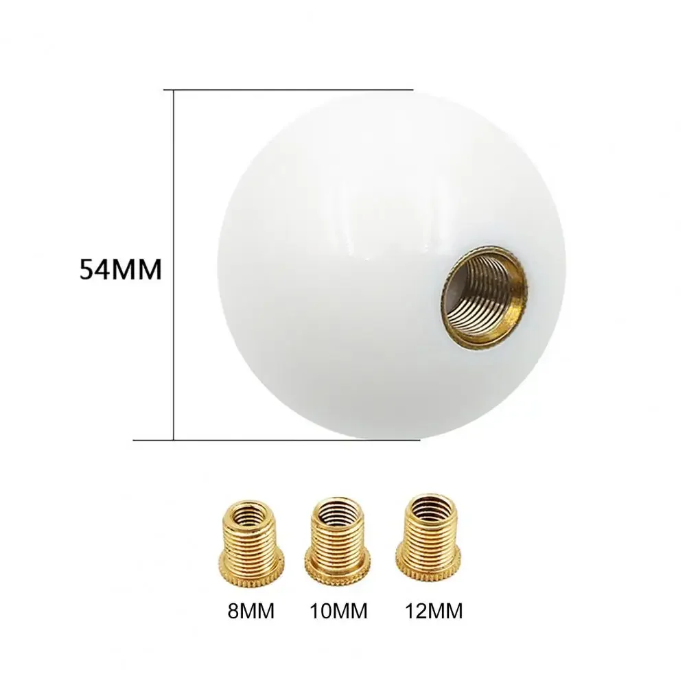 Perilla de palanca de cambios Universal, color negro, blanco, azul y rojo, acrílico, 5/6 velocidades, cabezal de palanca de cambios de bola de alta calidad para vehículos - imagen 4