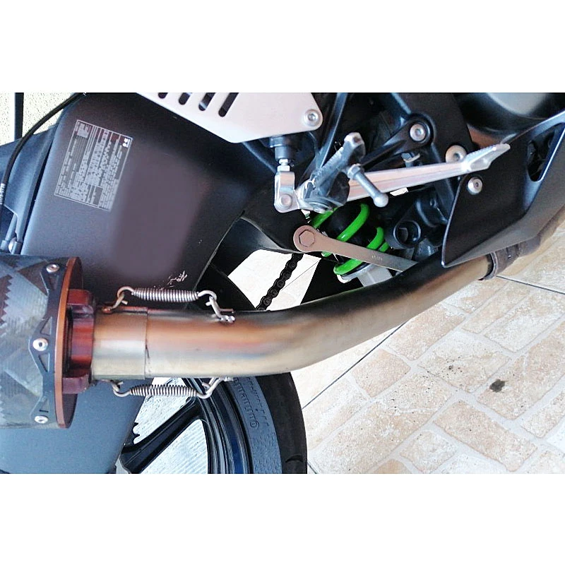 Tubo de escape aleación titanio – Kawasaki Ninja ZX6R ZX-6R 2009-2019 - imagen 2