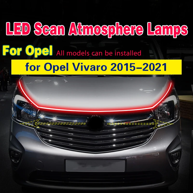 Luces diurnas LED con efecto escáner para Opel Vivaro 2015-2021