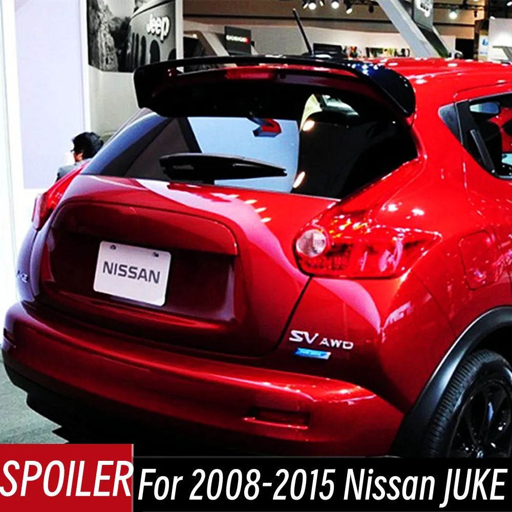 Alerón trasero negro efecto carbono para Nissan Juke 2010-2015