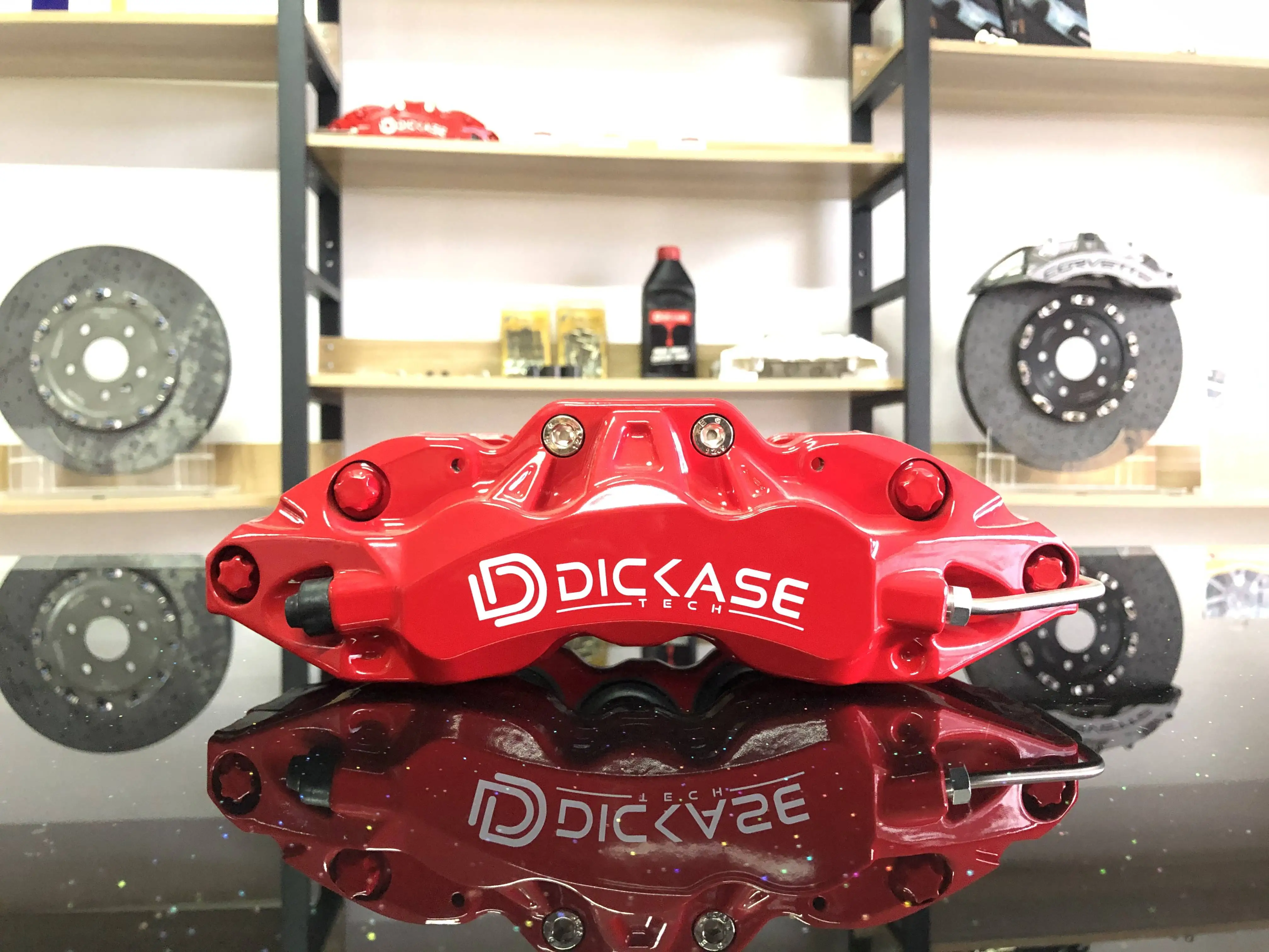 DICASE kit pinzas de freno rojas con discos perforados para BMW E90 - imagen 5