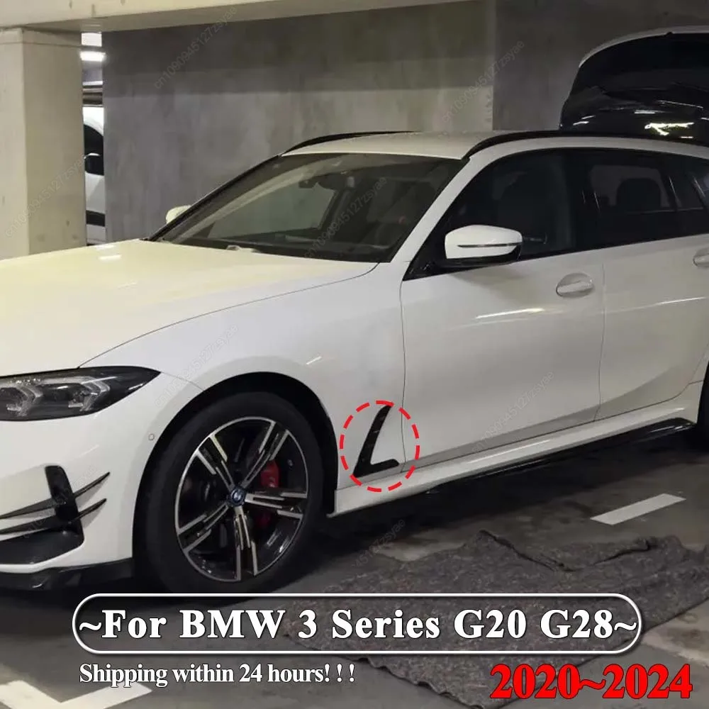 Guardabarros lateral Exterior de coche, pegatina decorativa para BMW Serie 3 G20 G28 2020 2021 2022 2023 2024