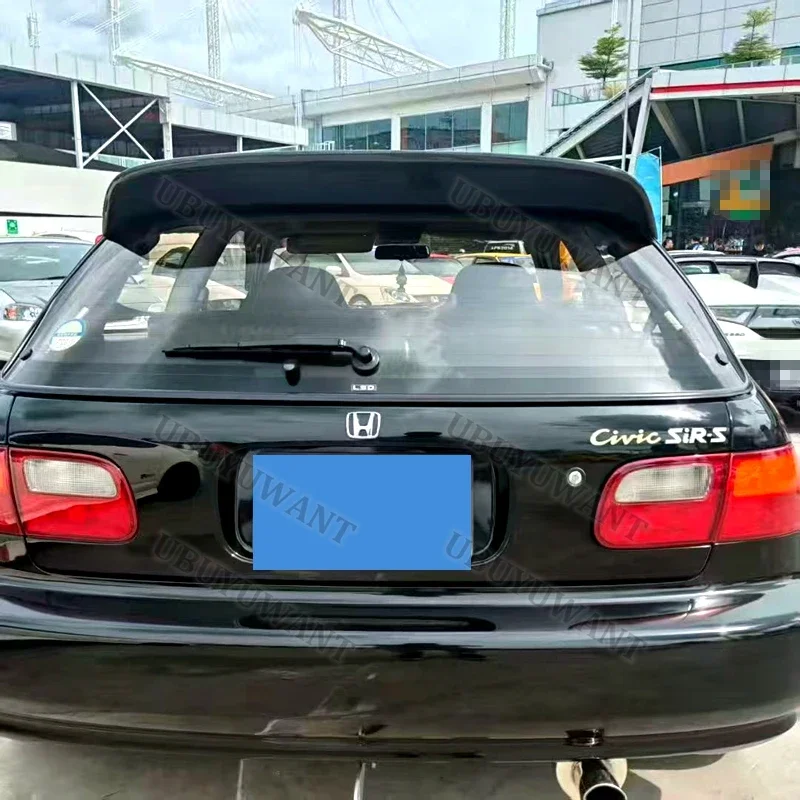 Para 1991-1995 Honda Civic SiR ii EG6 GEN 5 Hatcback alerón de maletero Kit de labio de techo alerón trasero de coche Kit Exterior de ala - imagen 4